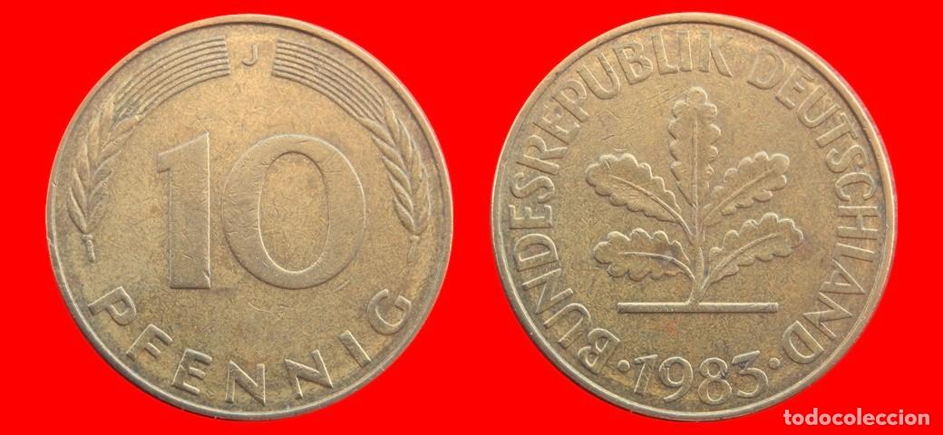 Monedas antiguas de Europa: 10 PFENNIG 1983-J BRD ALEMANIA-154639
