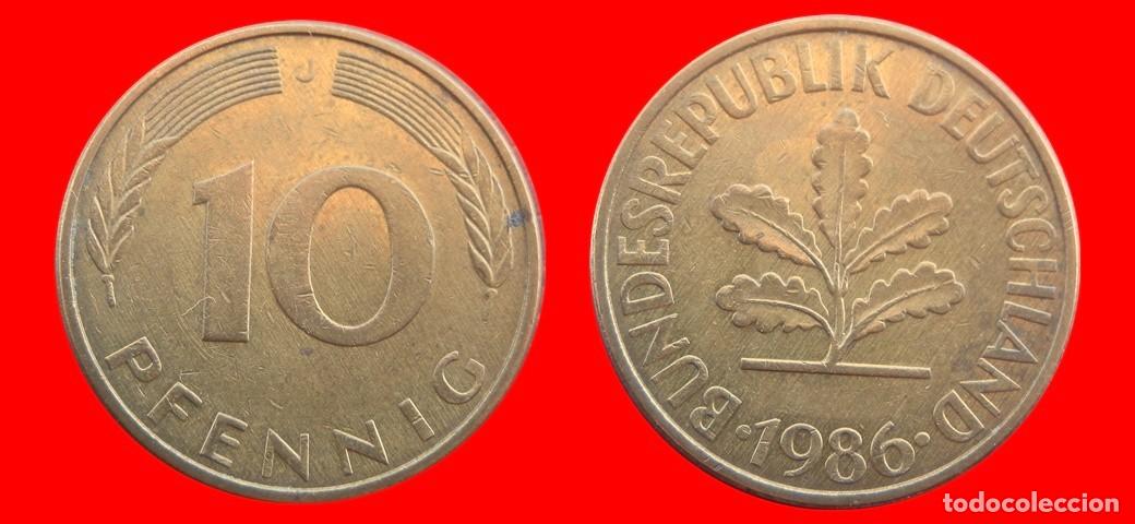 Monedas antiguas de Europa: 10 PFENNIG 1986-G BRD ALEMANIA-154650