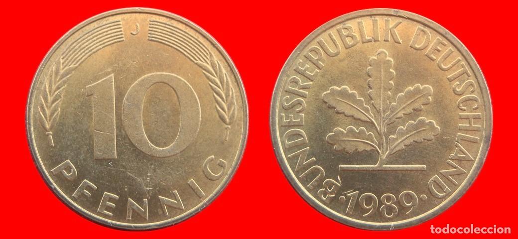 Monedas antiguas de Europa: 10 PFENNIG 1989-J BRD ALEMANIA-154663