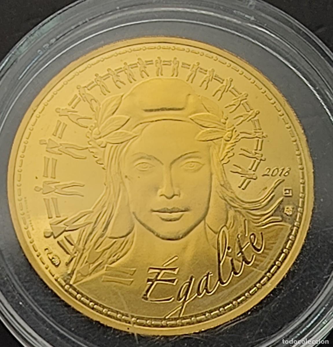 Monedas antiguas de Europa: FRANCIA A&Ntilde;O 2018 , 250 EUROS ORO (999) MARIANNE EGALITE