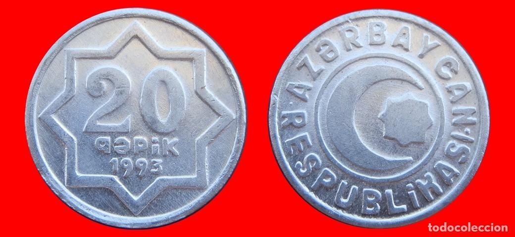 Monedas antiguas de Europa: 20 QEPIK 1993 SIN CIRCULAR AZERBAYAN AZERBAIJAN-9708SC