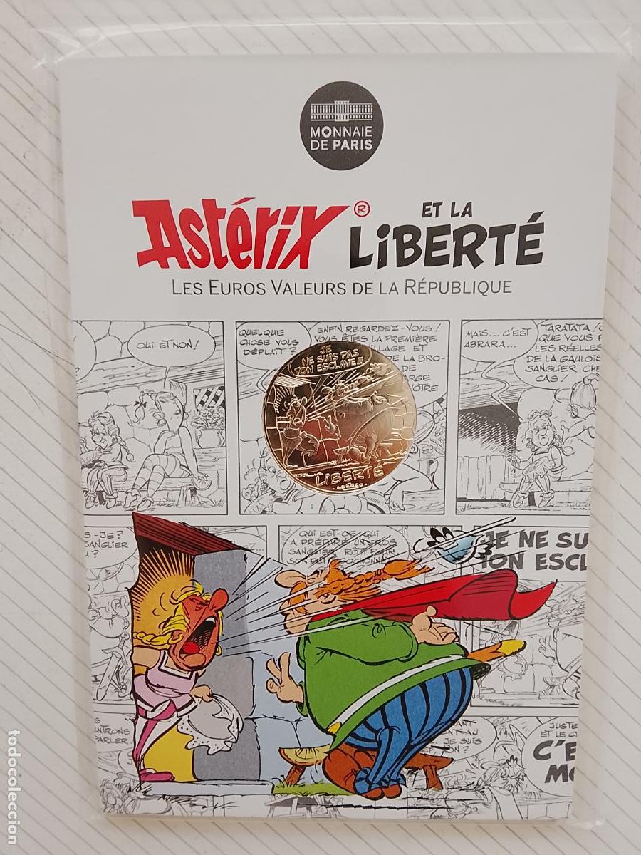 Monedas antiguas de Europa: 10 euros Asterix 2022 Francia, plata