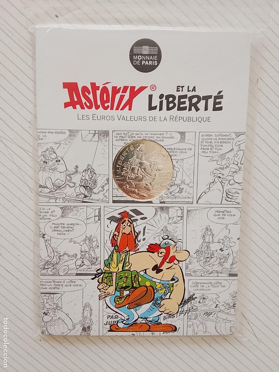 Monedas antiguas de Europa: 10 euros Asterix 2022 Francia, plata