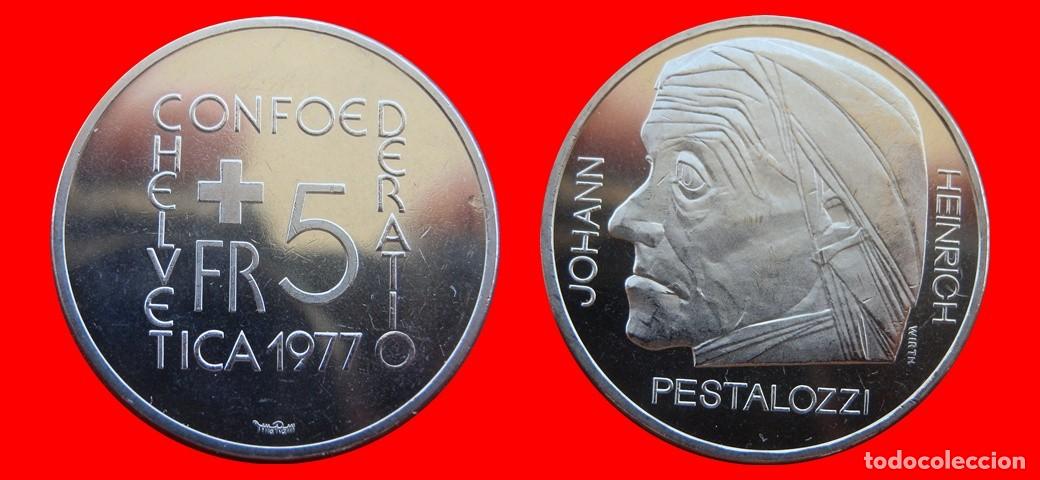 Monedas antiguas de Europa: 5 FRANCOS 1977 SIN CIRCULAR SUIZA-9723SC