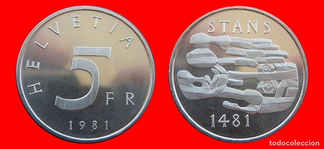 Monedas antiguas de Europa: 5 FRANCOS 1981 SIN CIRCULAR SUIZA-9728SC