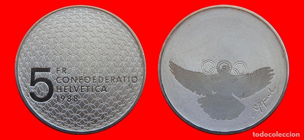 Monedas antiguas de Europa: 5 FRANCOS 1988 SIN CIRCULAR SUIZA-9735SC