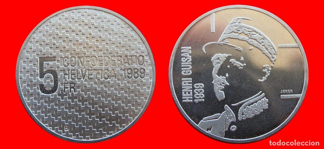 Monedas antiguas de Europa: 5 FRANCOS 1989 SIN CIRCULAR SUIZA-9736SC