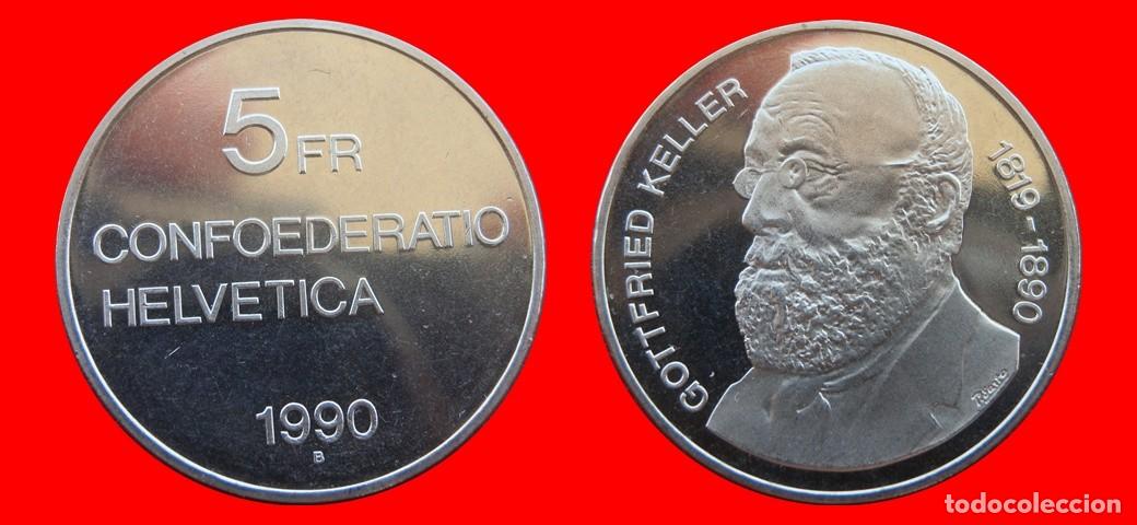 Monedas antiguas de Europa: 5 FRANCOS 1990 SIN CIRCULAR SUIZA-9737SC