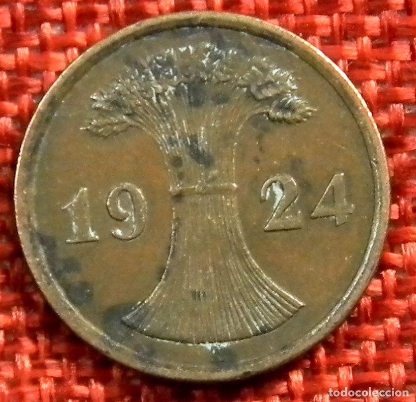 Monedas antiguas de Europa: Alemania - Germany - 2 rentenpfennig - A&ntilde;o 1924