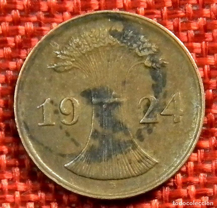 Monedas antiguas de Europa: Alemania - Germany - 2 rentenpfennig - A&ntilde;o 1924