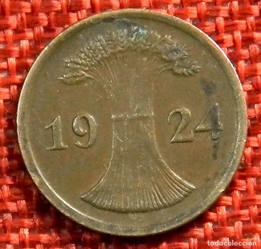 Monedas antiguas de Europa: Alemania - Germany - 2 rentenpfennig - A&ntilde;o 1924