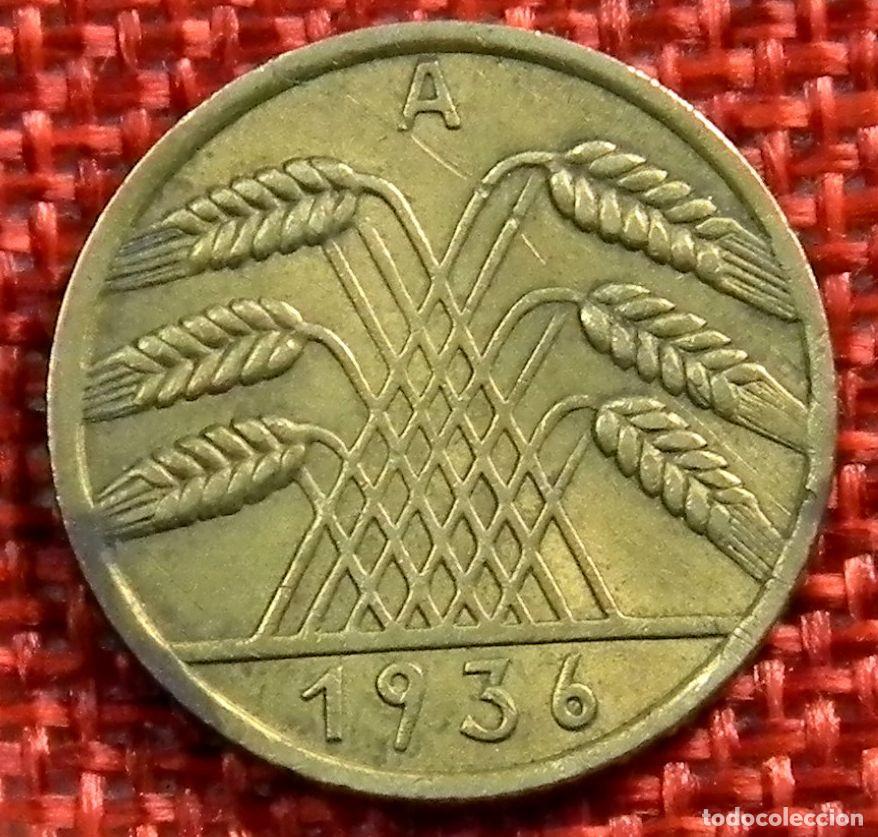 Monedas antiguas de Europa: Alemania - Germany - 10 rentenpfennig - A&ntilde;o 1936 - A