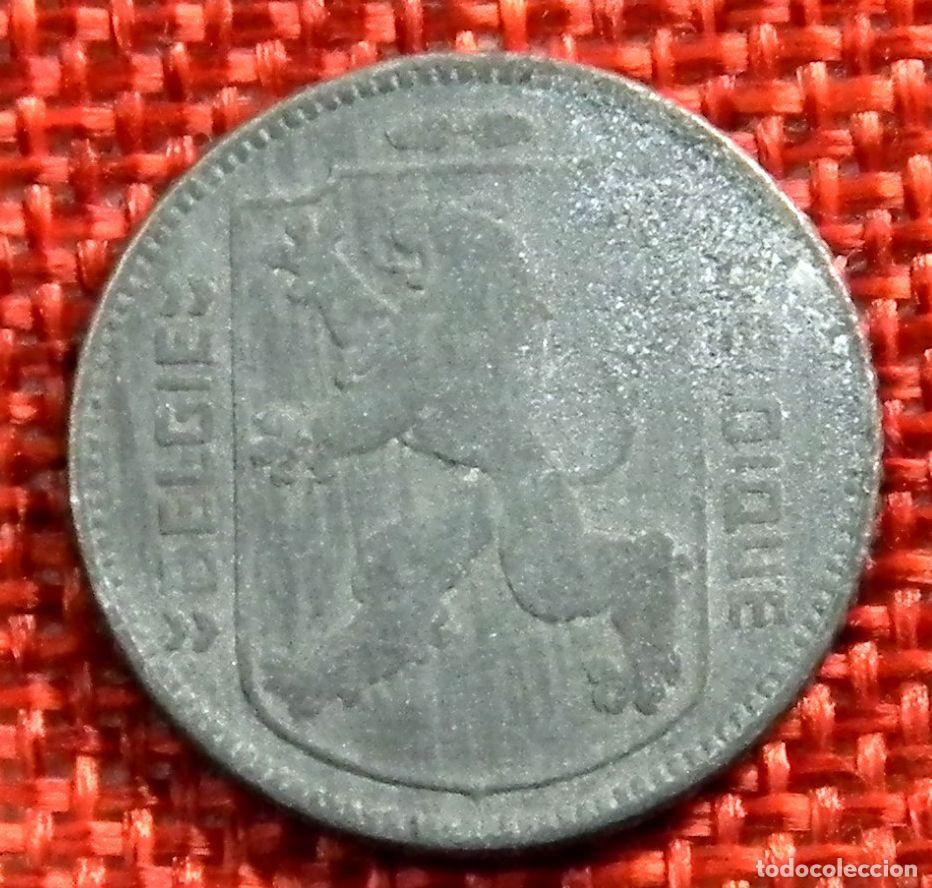 Monedas antiguas de Europa: Belgica - Belgie Belgique - 1 Franc - A&ntilde;o 1945