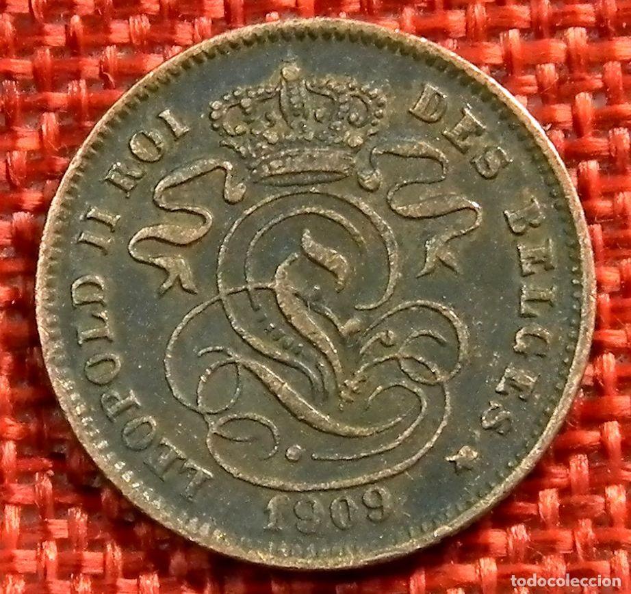 Monedas antiguas de Europa: Belgica - Belgie Belgique - 2 Cents - A&ntilde;o 1909 Leopold II Roi des Belges
