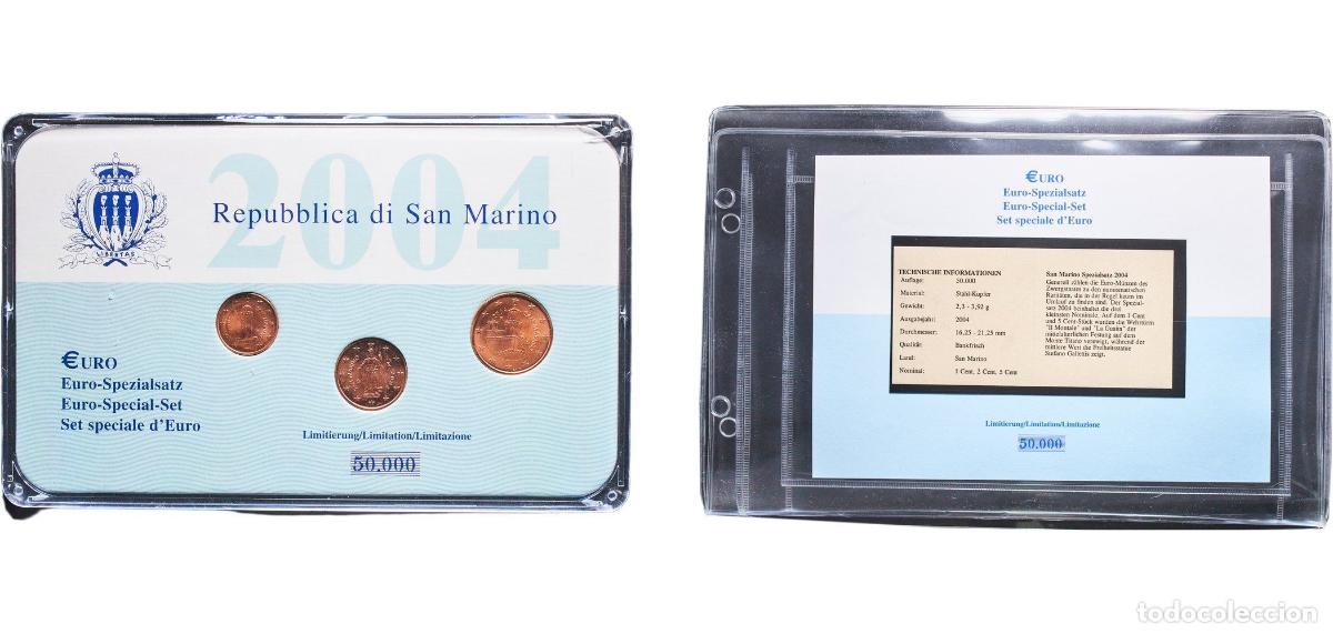 Monedas antiguas de Europa: Cents Euro set with 3 coins (1st type)