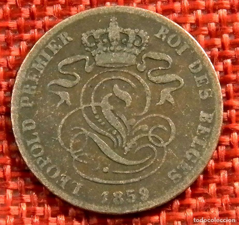 Monedas antiguas de Europa: Belgica - Belgie Belgique - 2 Cents - A&ntilde;o 1859 Leopold I Roi des Belges