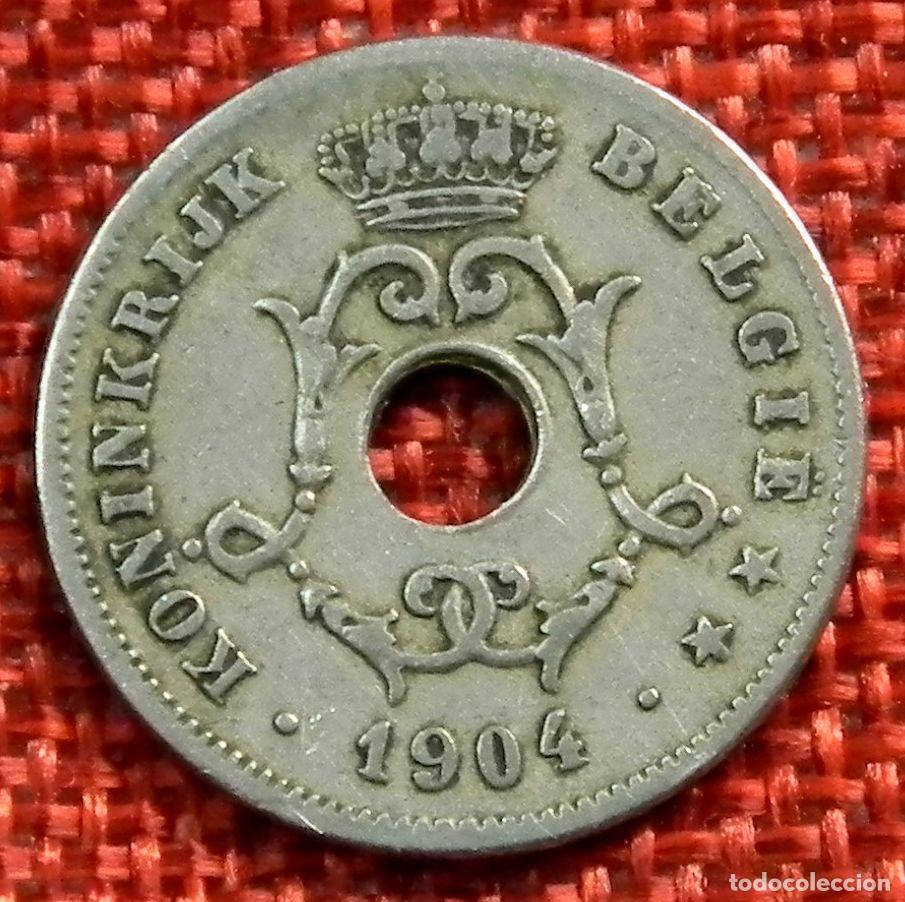 Monedas antiguas de Europa: Belgica - Belgi&euml; - 10 Cents - A&ntilde;o 1904 Rey Leopoldo II