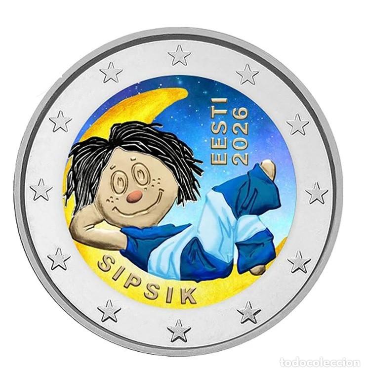 Monedas antiguas de Europa: 2 euros Estonia 2026 &ndash; Sipsik - multicolor