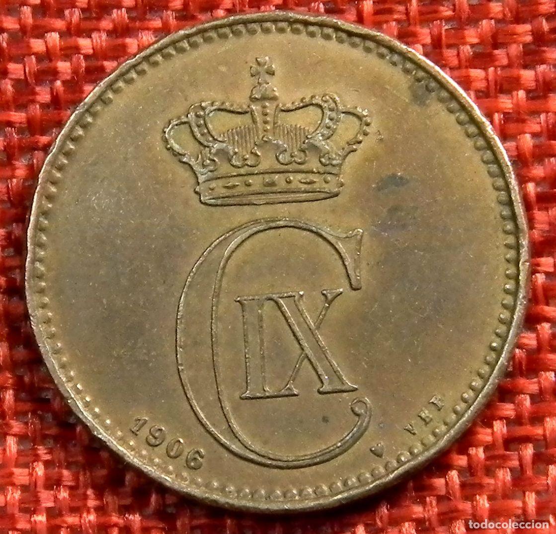 Monedas antiguas de Europa: Dinamarca - Danmark - 5 Ore - A&ntilde;o 1906