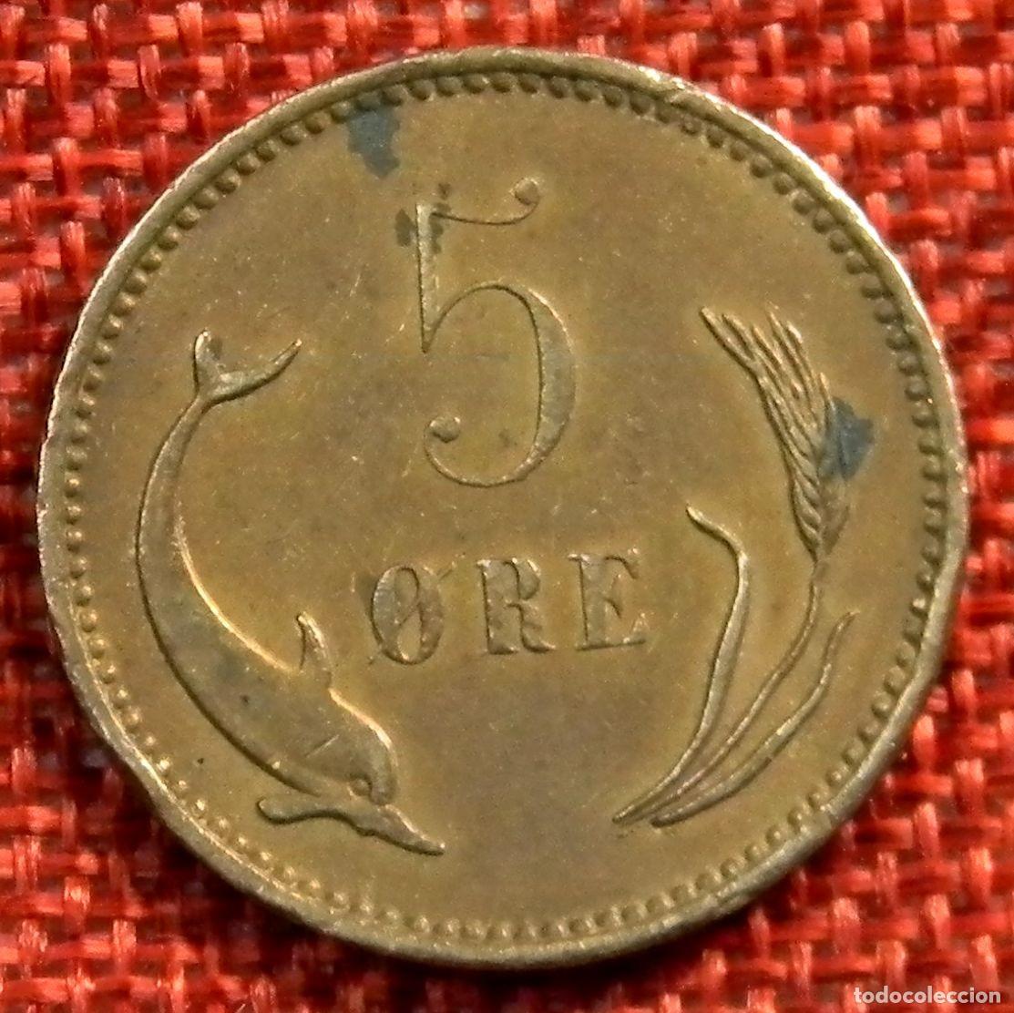Monedas antiguas de Europa: Dinamarca - Danmark - 5 Ore - A&ntilde;o 1906 - Foto 2