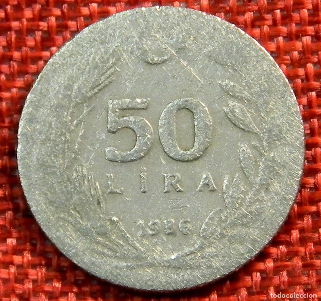 Monedas antiguas de Europa: Turquia T&uacute;rkiye - 50 Liras - A&ntilde;o 1986