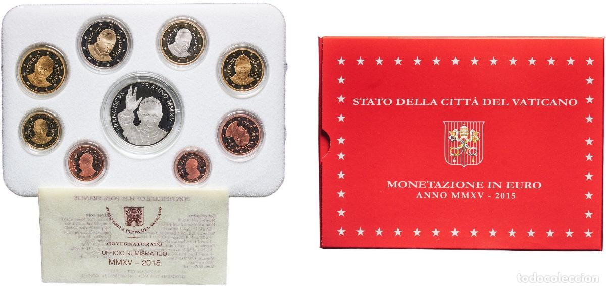 Monedas antiguas de Europa: Proof Euro set with 9 coins - Francis (Silver coin weight 26gr)