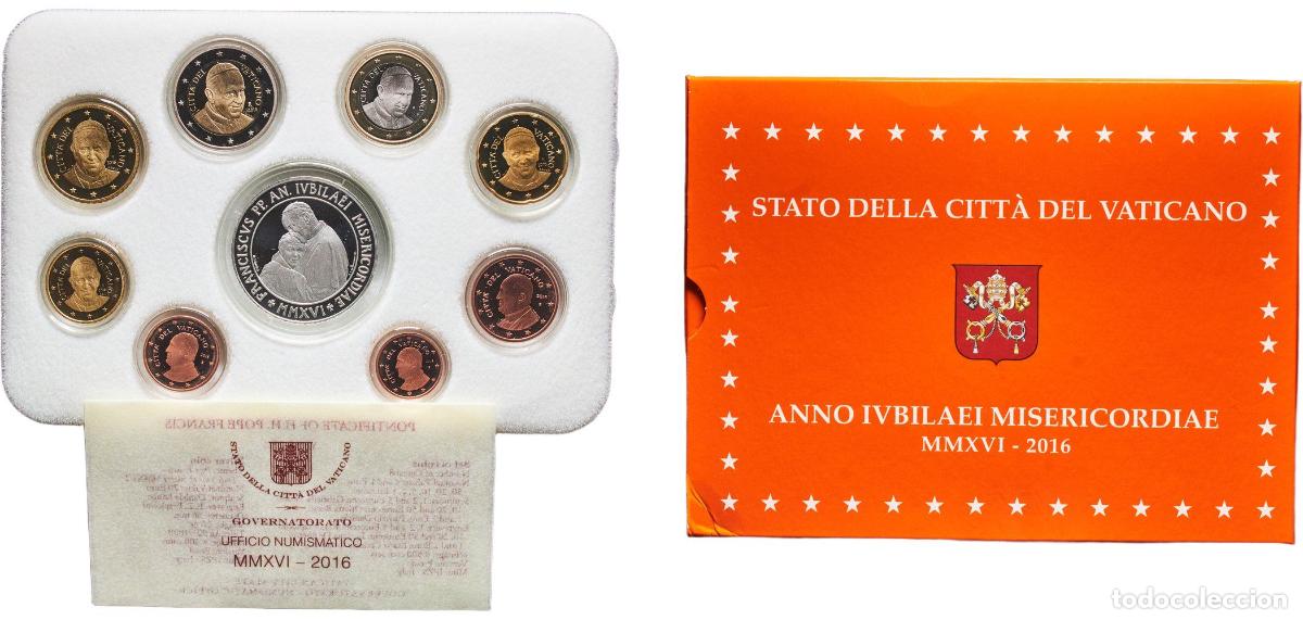 Monedas antiguas de Europa: Proof Euro set with 9 coins - Francis (Silver coin weight 26gr)