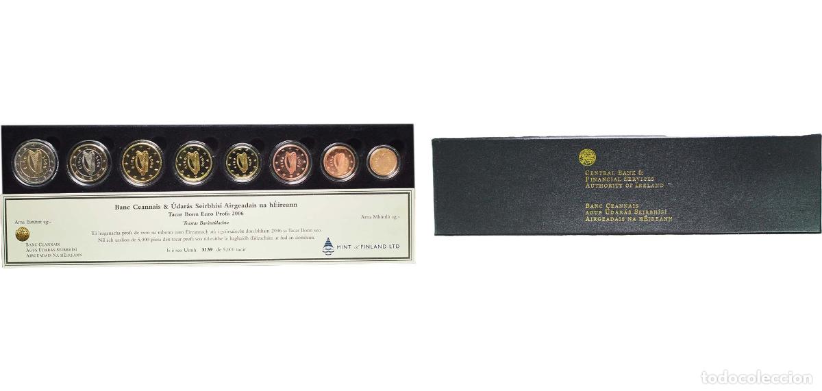 Monedas antiguas de Europa: Proof Euro set with 8 coins (1st map)