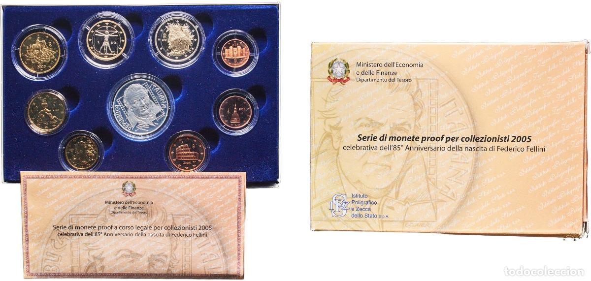 Monedas antiguas de Europa: Proof Euro set with 9 coins (1st map , Silver coin weight 18gr)