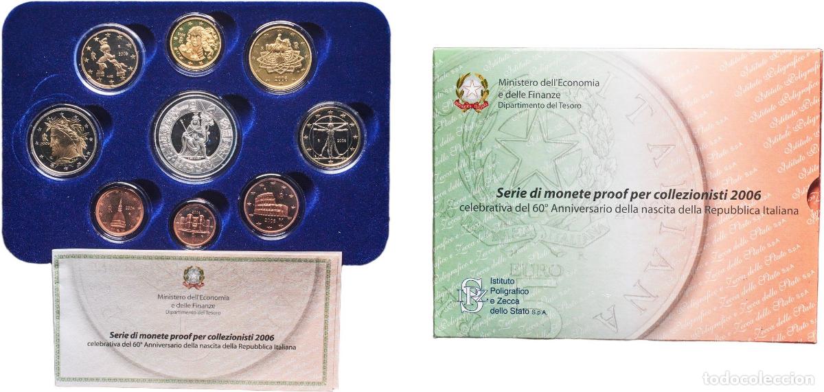 Monedas antiguas de Europa: Proof Euro set with 9 coins (1st map , Silver coin weight 18gr)