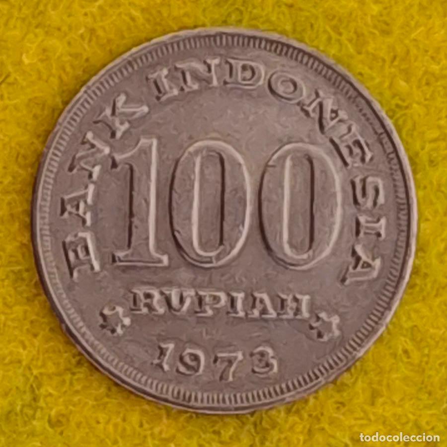 Monedas antiguas de Europa: 100 rupias de Indonesia de 1973