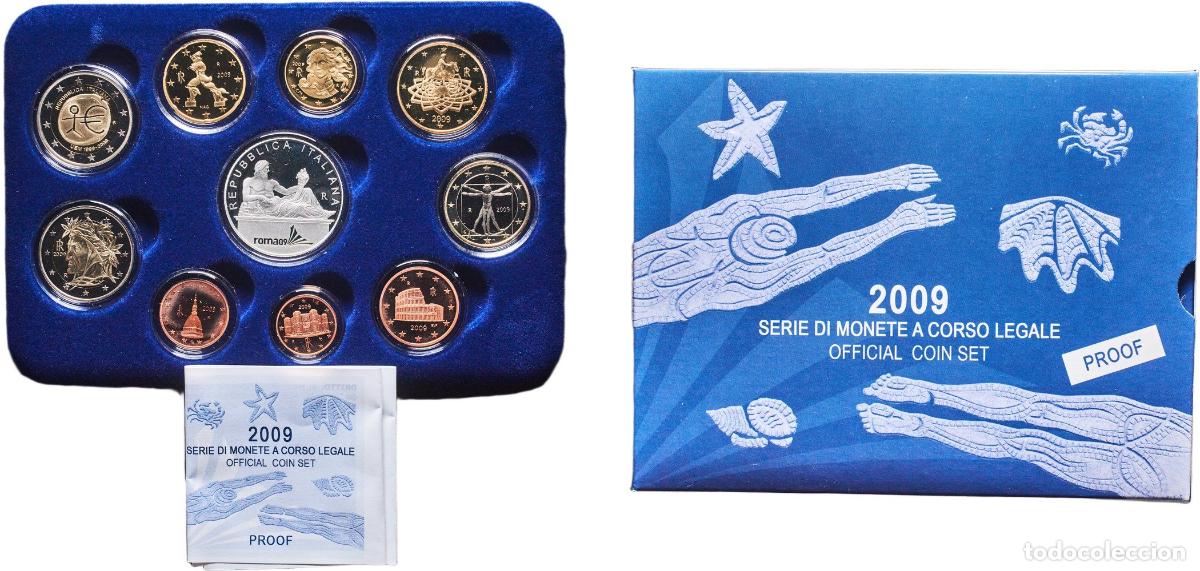 Monedas antiguas de Europa: Proof Euro set with 10 coins (2nd map , Silver coin weight 18gr)