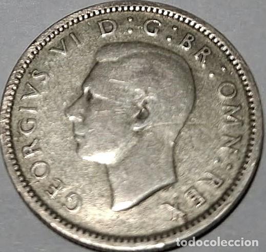 Monedas antiguas de Europa: Reino Unido, 6 Peniques 1942 &rdquo;Jorge VI - 1936/1952&rdquo; PLATA, KM#852 fotos.