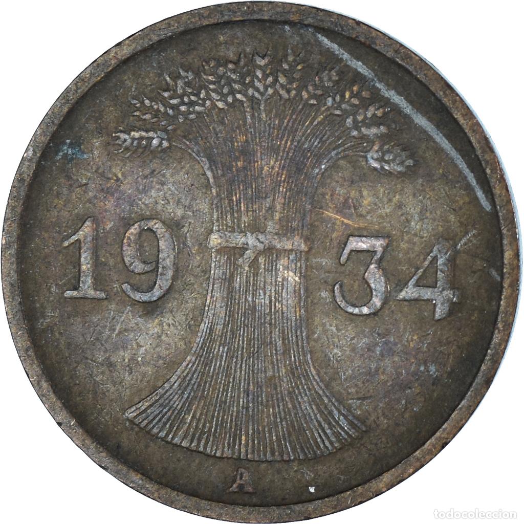 Monedas antiguas de Europa: [#1427432] Moneda, Alemania, Reichspfennig, 1934