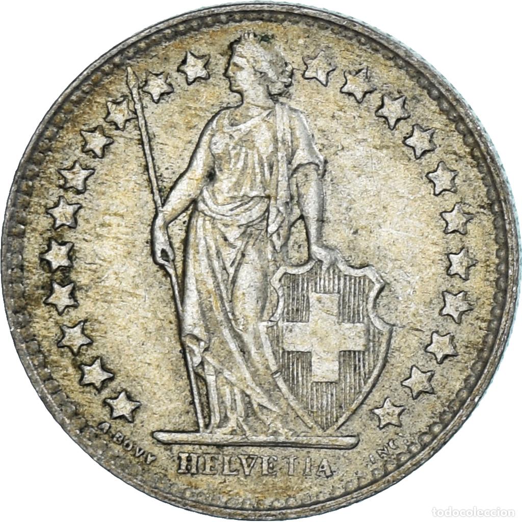 Monedas antiguas de Europa: [#1321808] Moneda, Suiza, 1/2 Franc, 1956