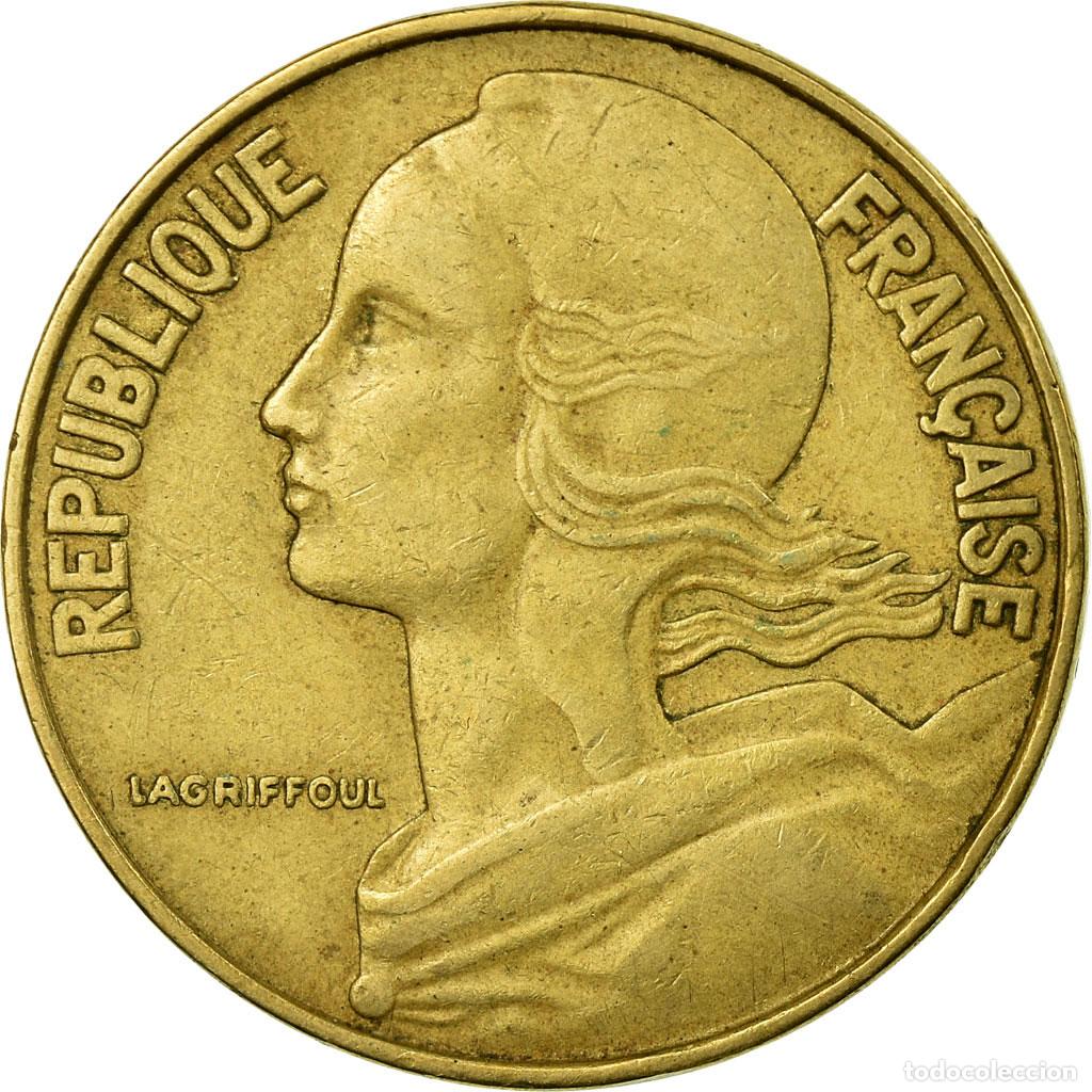 Monedas antiguas de Europa: [#721991] Moneda, Francia, Marianne, 20 Centimes, 1965, Paris, MBC, Aluminio - bronce