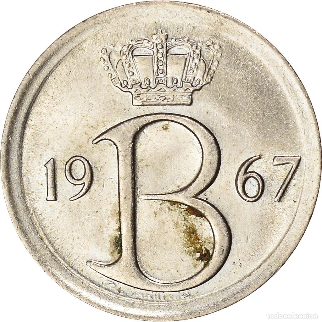 Monedas antiguas de Europa: [#959523] Moneda, B&eacute;lgica, 25 Centimes, 1967, Brussels, MBC, Cobre - n&iacute;quel, KM:153.1