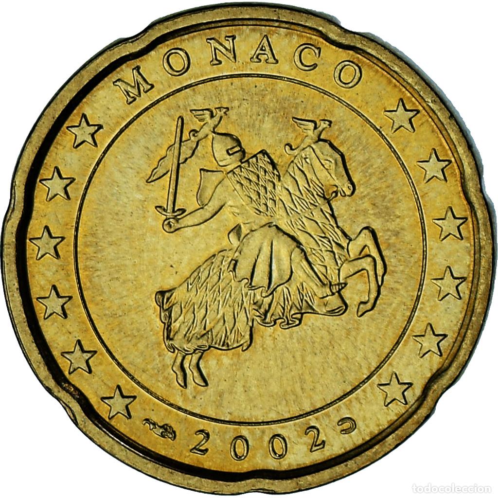 Monedas antiguas de Europa: [#1026799] M&oacute;naco, Rainier III, 20 Euro Cent, 2002, Paris, EBC, Lat&oacute;n, Gadoury:MC176