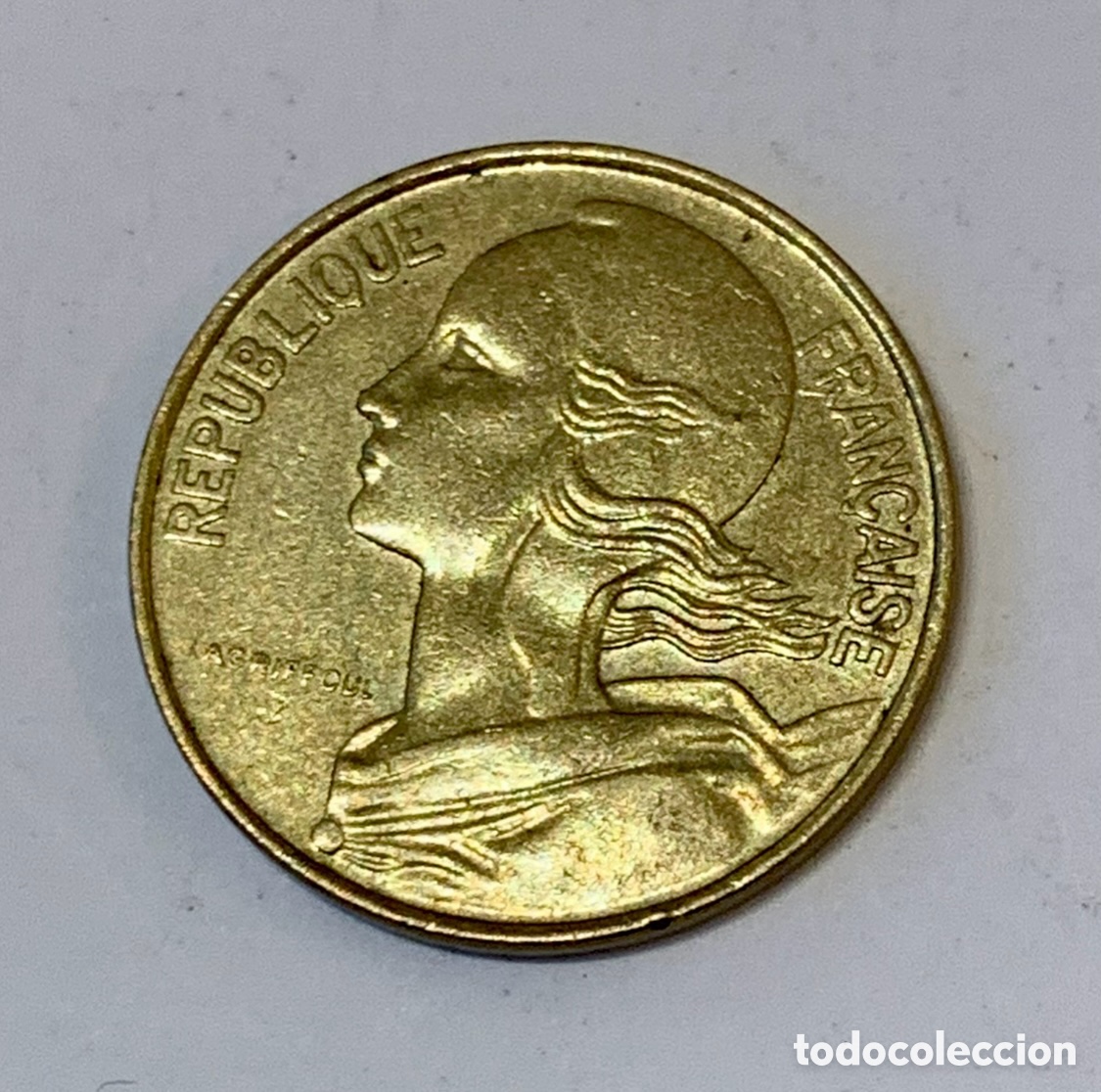 Monedas antiguas de Europa: Moneda. Republique Francaise. 10 Cmes. Lagriffoul. 1979.
