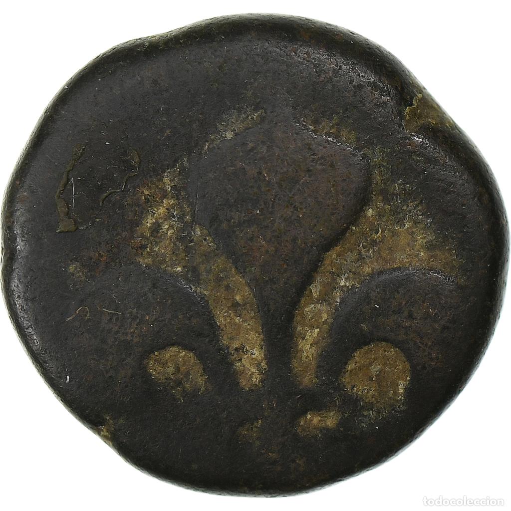 Monedas antiguas de Europa: [#1275646] India francesa, Louis XV, Doudou, n.d. (1715-1774), Pondicherry, Bronce, BC+