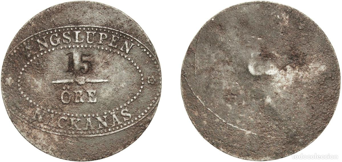 Monedas antiguas de Europa: Token - &Aring;ngslupen Nackan&auml;s