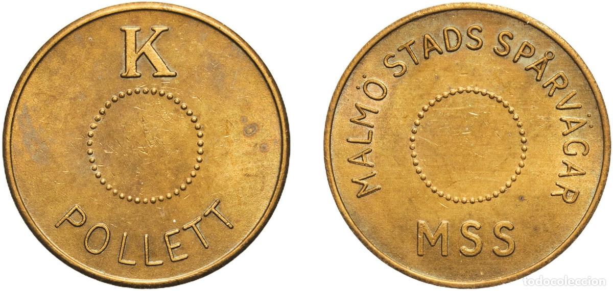Monedas antiguas de Europa: Transport Token - Malmo Stads Sparvagar MSS (K)