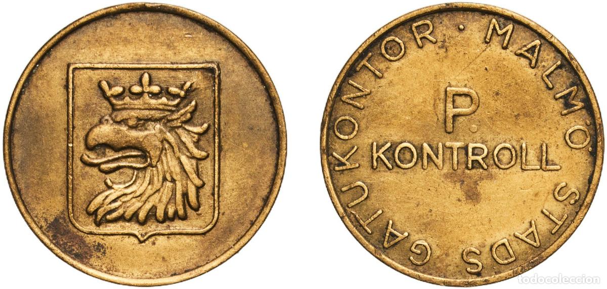 Monedas antiguas de Europa: Token - Malm&ouml; Stads Gatukontor