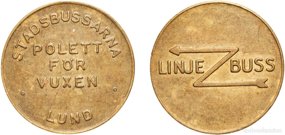 Monedas antiguas de Europa: Token - LUND, LINJE BUSS