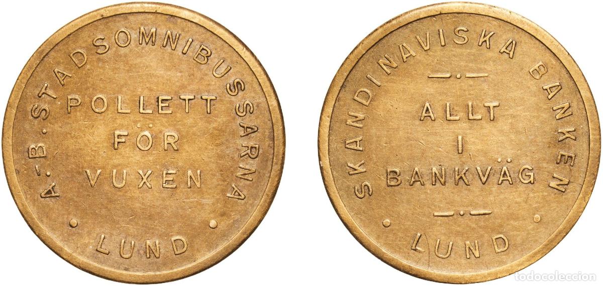 Monedas antiguas de Europa: Medal - A&middot;B&middot; STADSOMNIBUSSARNA, LUND