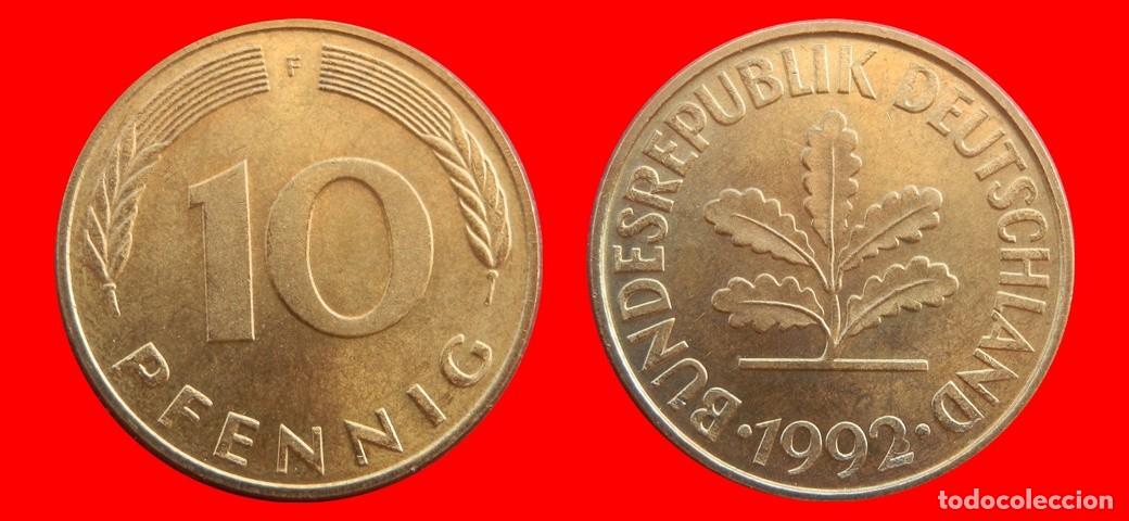 Monedas antiguas de Europa: 10 PFENNIG 1992-F BRD ALEMANIA-154676