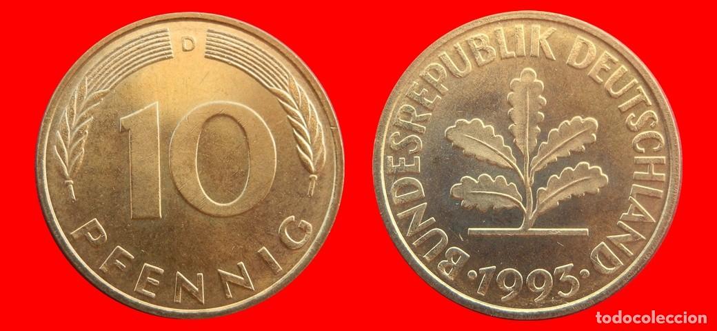 Monedas antiguas de Europa: 10 PFENNIG 1993-D BRD ALEMANIA-154680