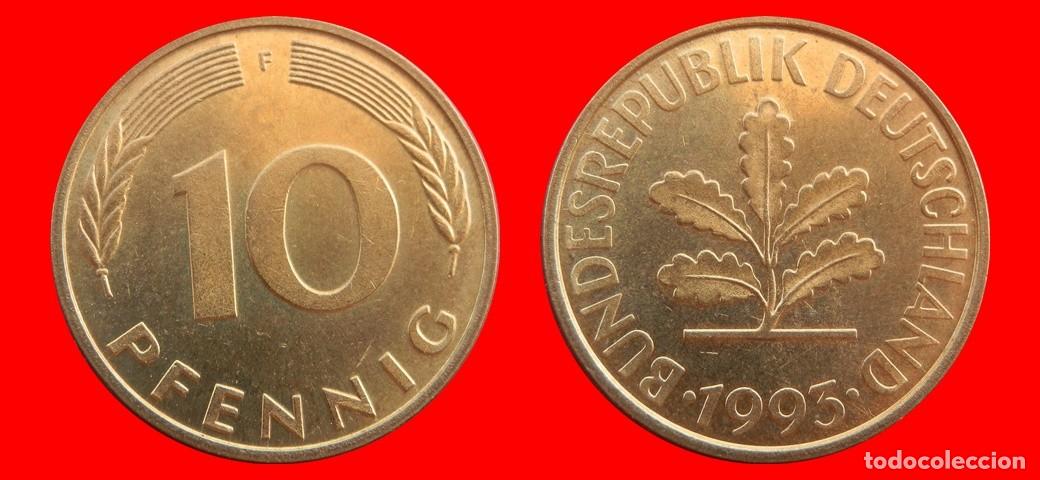 Monedas antiguas de Europa: 10 PFENNIG 1993-F BRD ALEMANIA-154681
