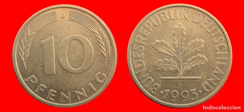 Monedas antiguas de Europa: 10 PFENNIG 1993-J BRD ALEMANIA-154683