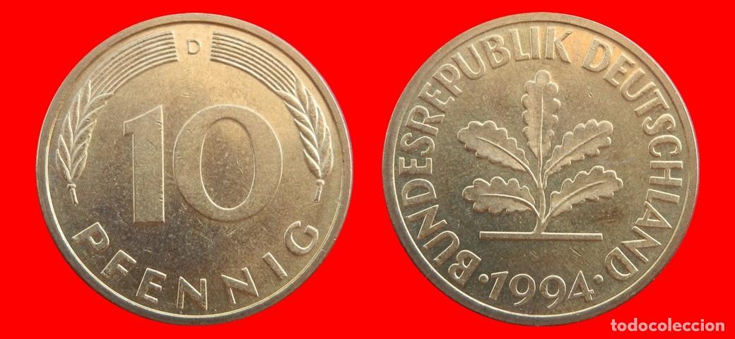 Monedas antiguas de Europa: 10 PFENNIG 1994-D BRD ALEMANIA-154685